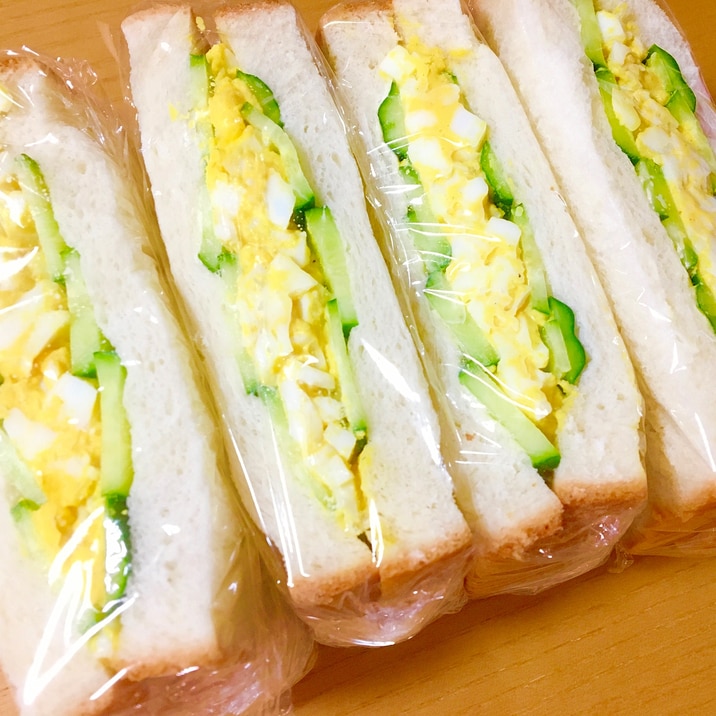 たまごたっぷり!卵ときゅうりのサンドイッチ